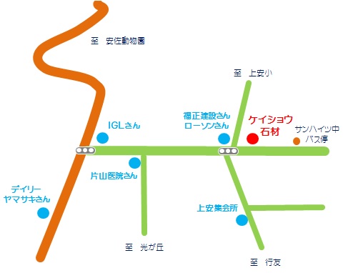 ケイショウ石材 マップ ケイショウ石材 マップ